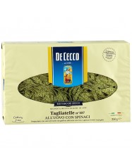 Тальятелле со шпинатом De Cecco № 107 яичные (250 гр)